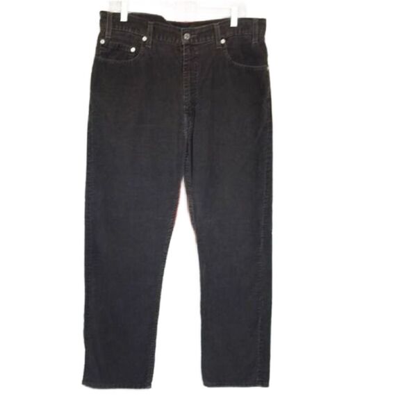 Levi’s 505 Men’s Dark Brown Regular Fit Straight Leg Corduroy Pants (Size: 36/30 - Picture 1 of 12